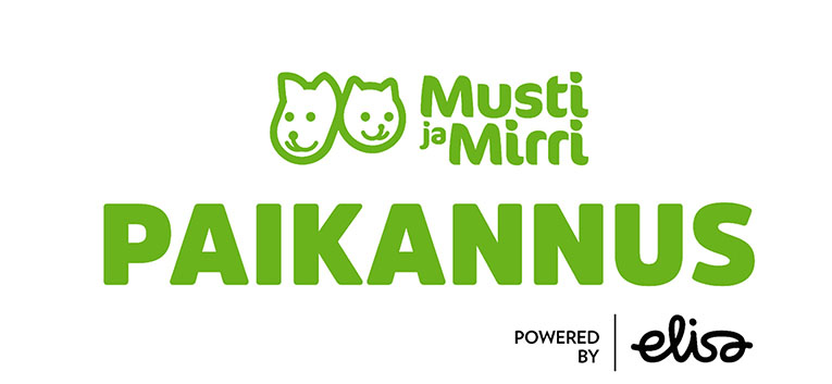 Musti ja Mirri paikannus powered by elisa